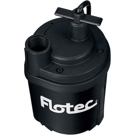 Pentair Flotec Submersible Water Removal Utility Pump 1/4 HP, 1600 GPH FP0S1600X-08